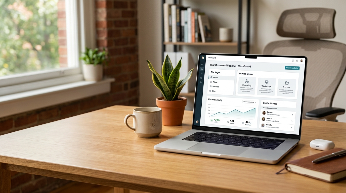 Simple professional websites for small businesses
